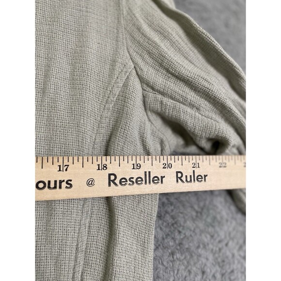 MADEWELL Women’s Medium Breezewoven Larsen Green Blazer Jacket Linen Lagenlook - Picture 8 of 9